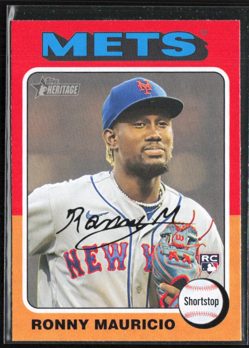Ronny Mauricio 2024 Topps Heritage RC #296 New York Mets