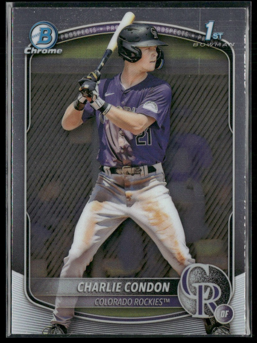 Charlie Condon 2025 Bowman Chrome 1st #BCP-75 Colorado Rockies