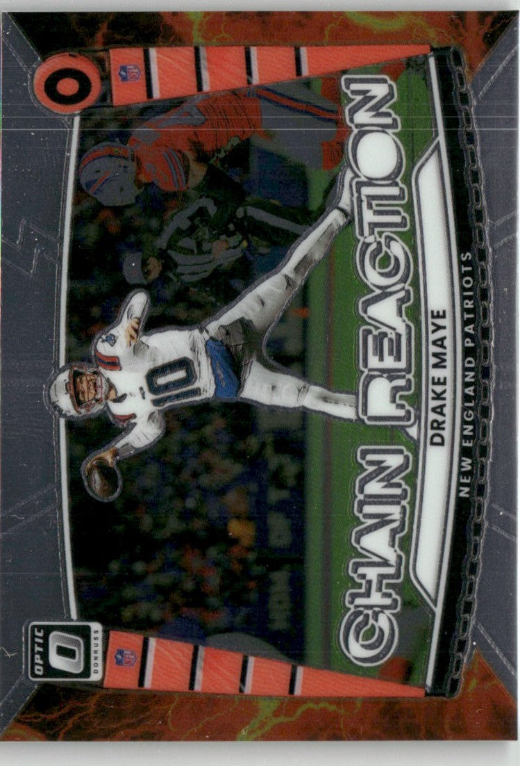 Drake Maye 2025 Donruss Optic Chain Reaction #9 New England Patriots