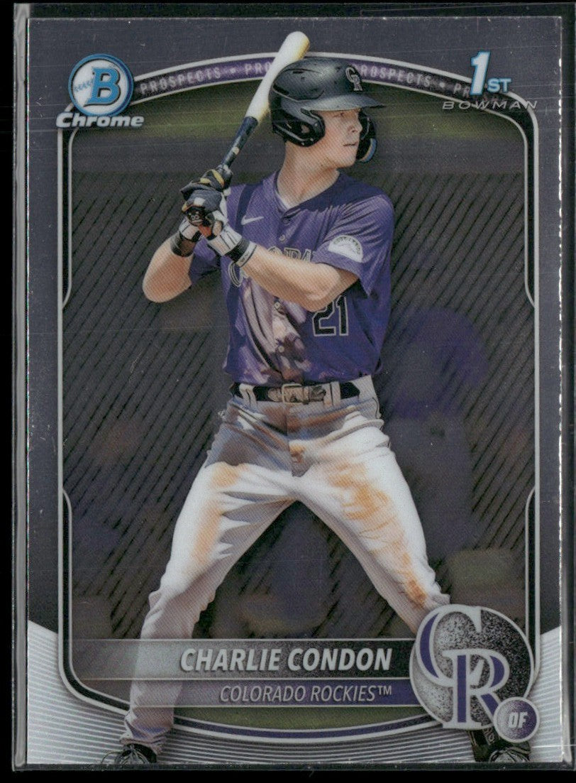 Charlie Condon 2025 Bowman Chrome 1st #BCP-75 Colorado Rockies