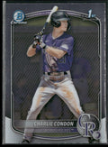 Charlie Condon 2025 Bowman Chrome 1st #BCP-75 Colorado Rockies