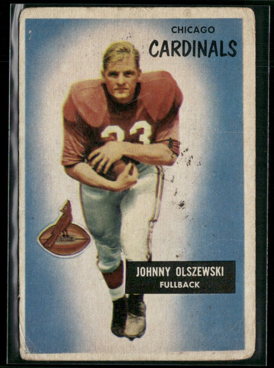 Johnny Olszewski 1955 Bowman #3 Chicago Cardinals