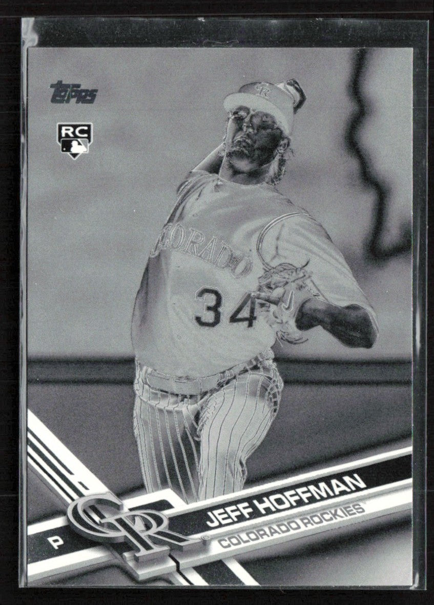 Jeff Hoffman 2017 Topps Update Negative Refractor RC #US286 Colorado Rockies