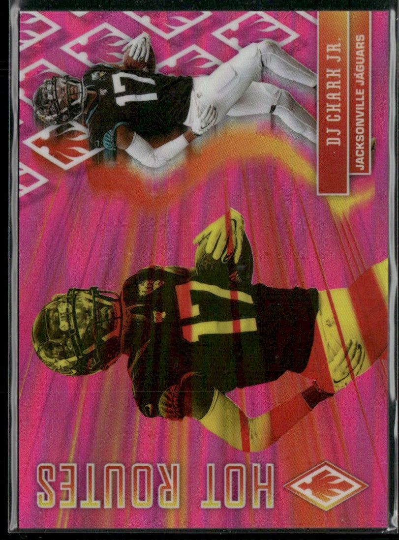 DJ Chark Jr. 2020 Panini Phoenix Hot Routes Pink /199 #14 Jacksonville Jaguars