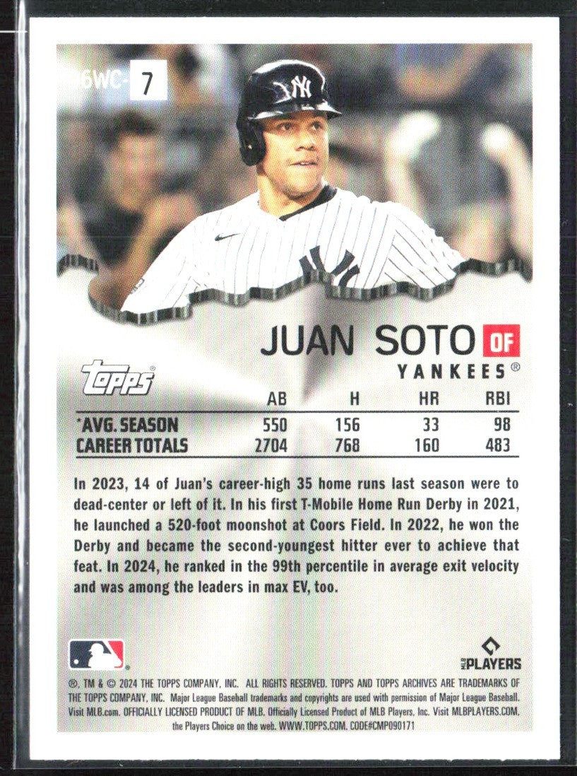 Juan Soto 2024 Topps Archives 1996 Wrecking Crew #96WC-7 New York Yankees