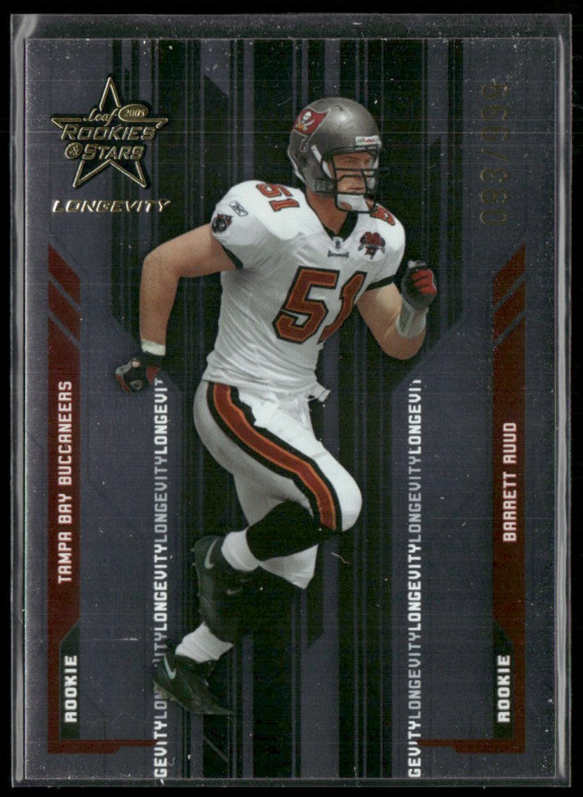 Barrett Ruud 2005 Leaf Rookies & Stars Longevity RC /999 #114