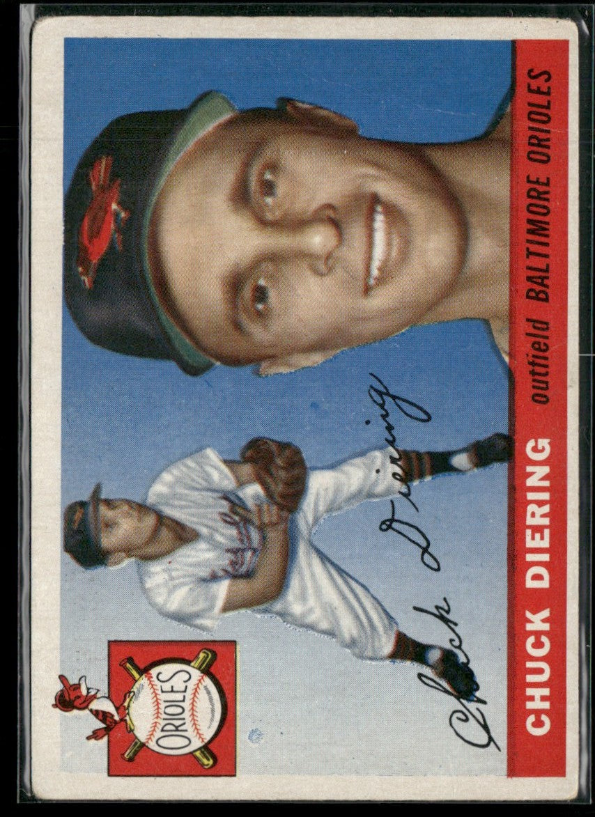 Chuck Diering 1955 Topps #105 Baltimore Orioles