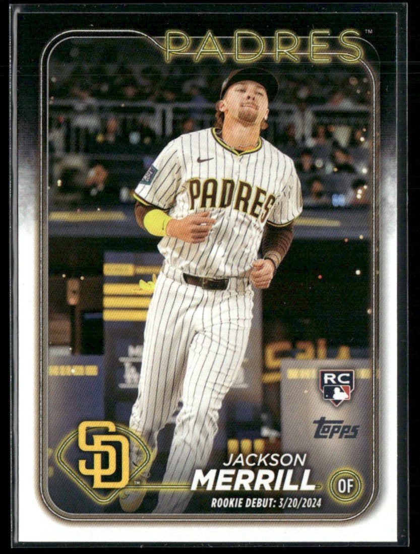 Jackson Merrill 2024 Topps Update RC #US169 San Diego Padres