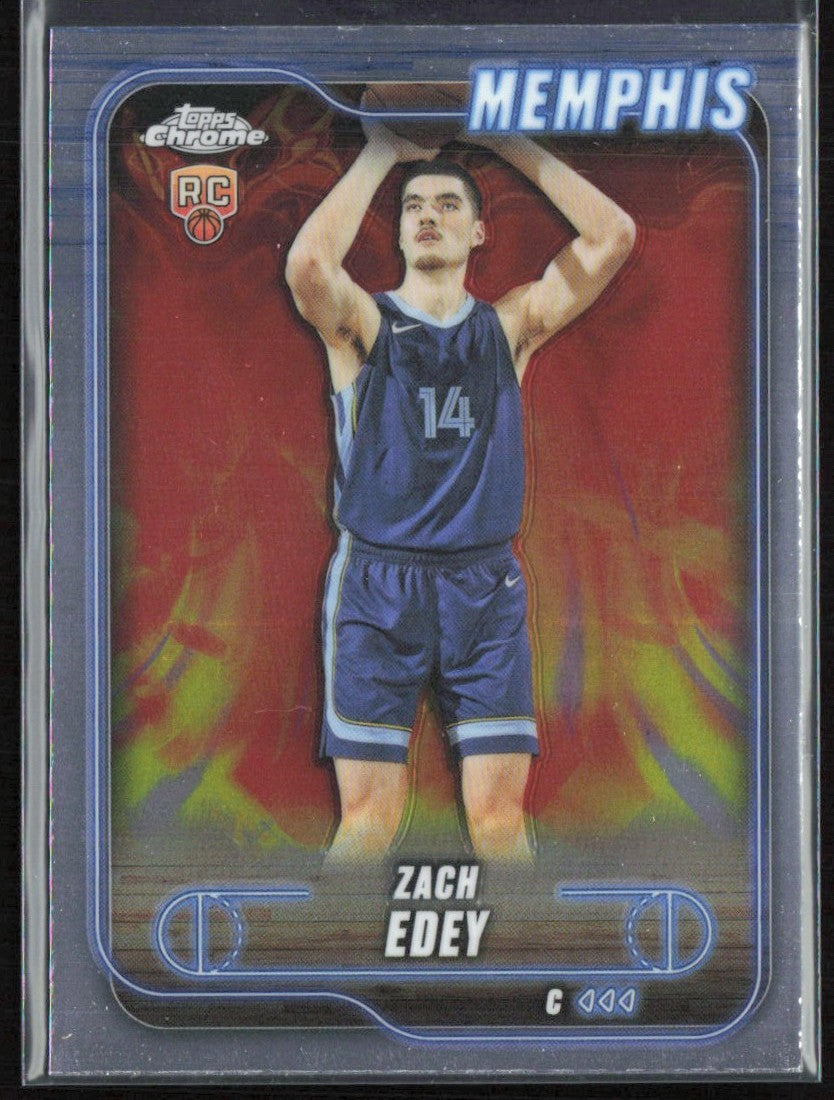 Zach Edey 2024 Topps Chrome RC #152 Memphis Grizzlies