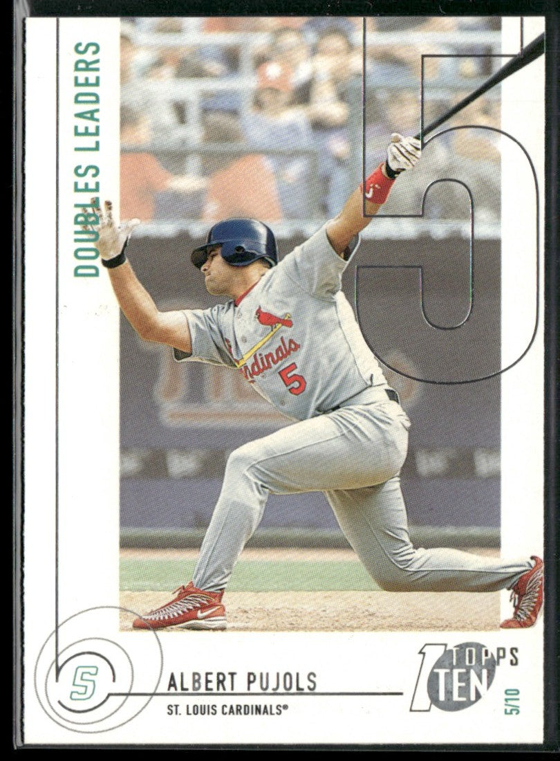 Albert Pujols 2002 Topps Ten #16 St. Louis Cardinals