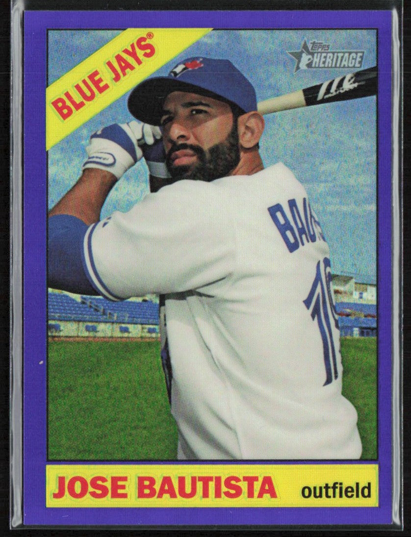 Jose Bautista 2015 Topps Heritage Chrome Purple Refractor #THC-444