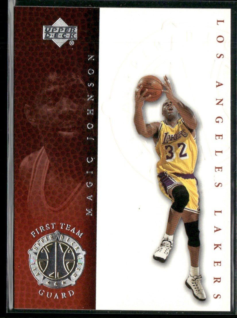 Magic Johnson 2000 Upper Deck NBA Legends First Team #73 Los Angeles Lakers