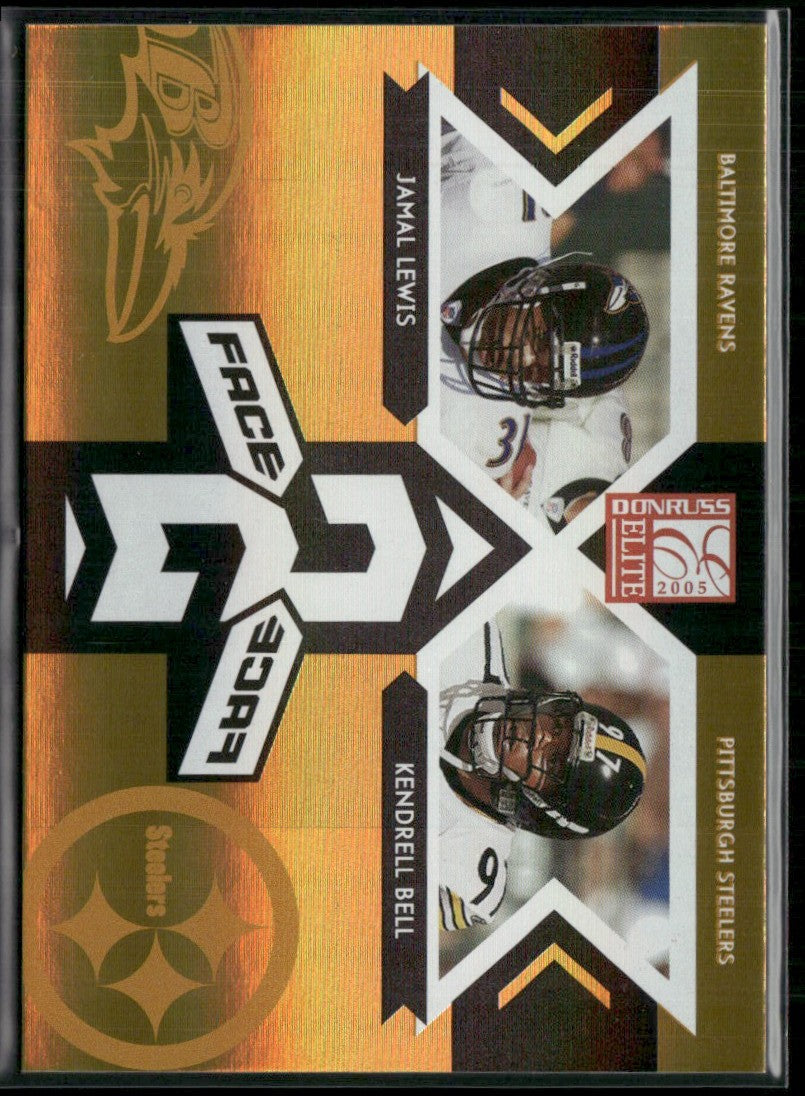 Jamal Lewis/Kendrell Bell 2005 Donruss Elite Face 2 Gold /1000 #CB-10