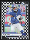 Jalin Hyatt 2024 Panini Prizm Black & White Checker #215 New York Giants