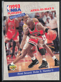Michael Jordan 1993 Upper Deck NBA Playoffs #180 Chicago Bulls
