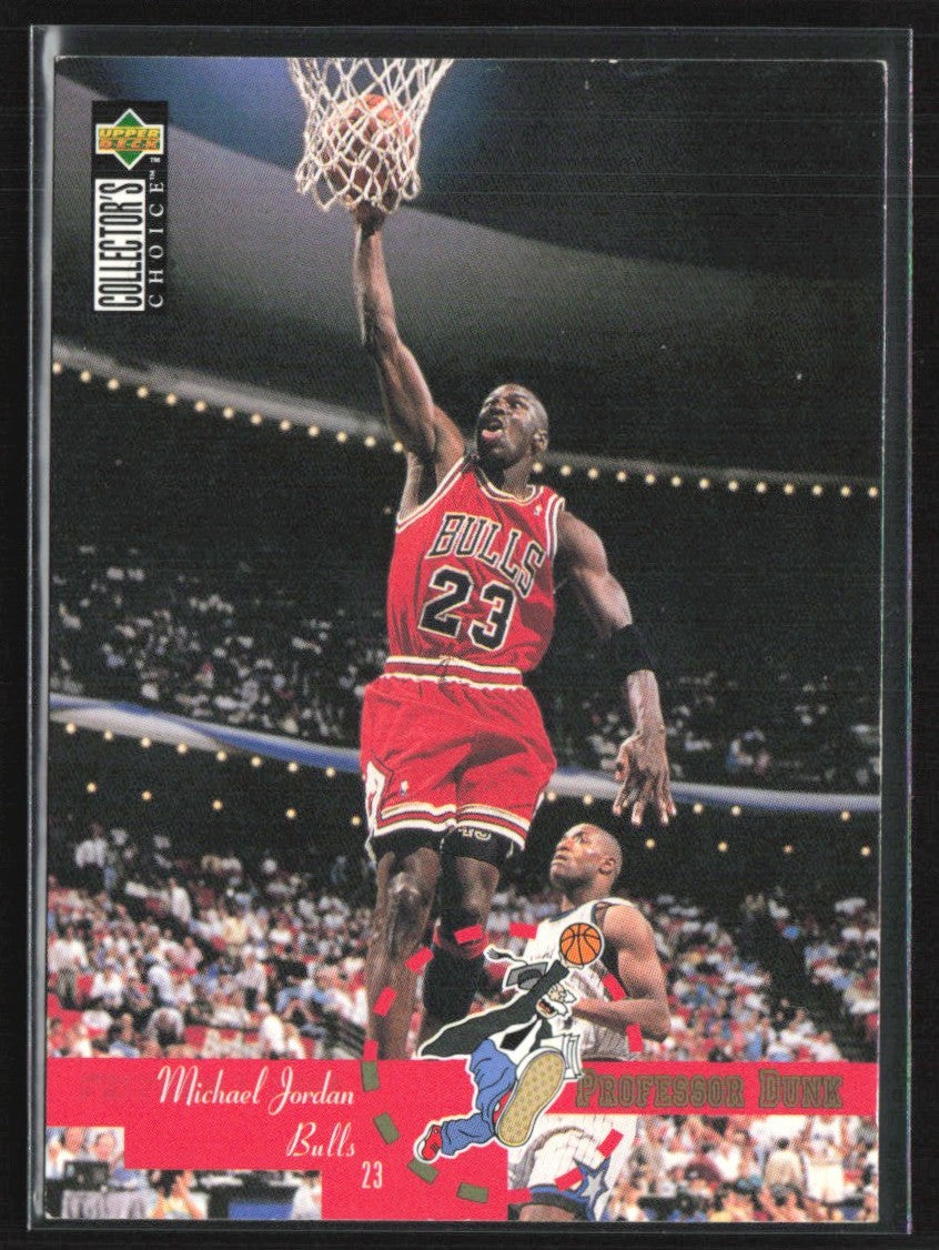 Michael Jordan 1995 Upper Deck Collector's Choice Professor Dunk #195