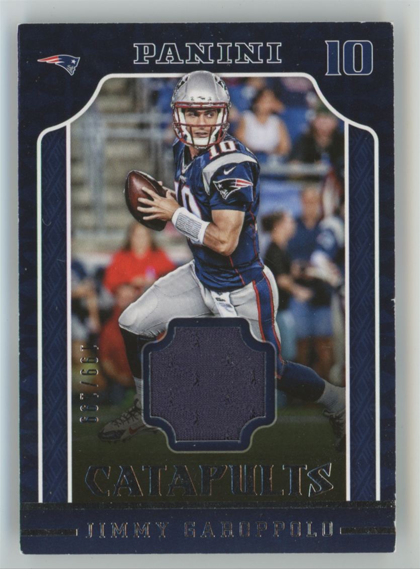 Jimmy Garoppolo 2016 Panini Catapults Memorabilia /199 Jersey #17