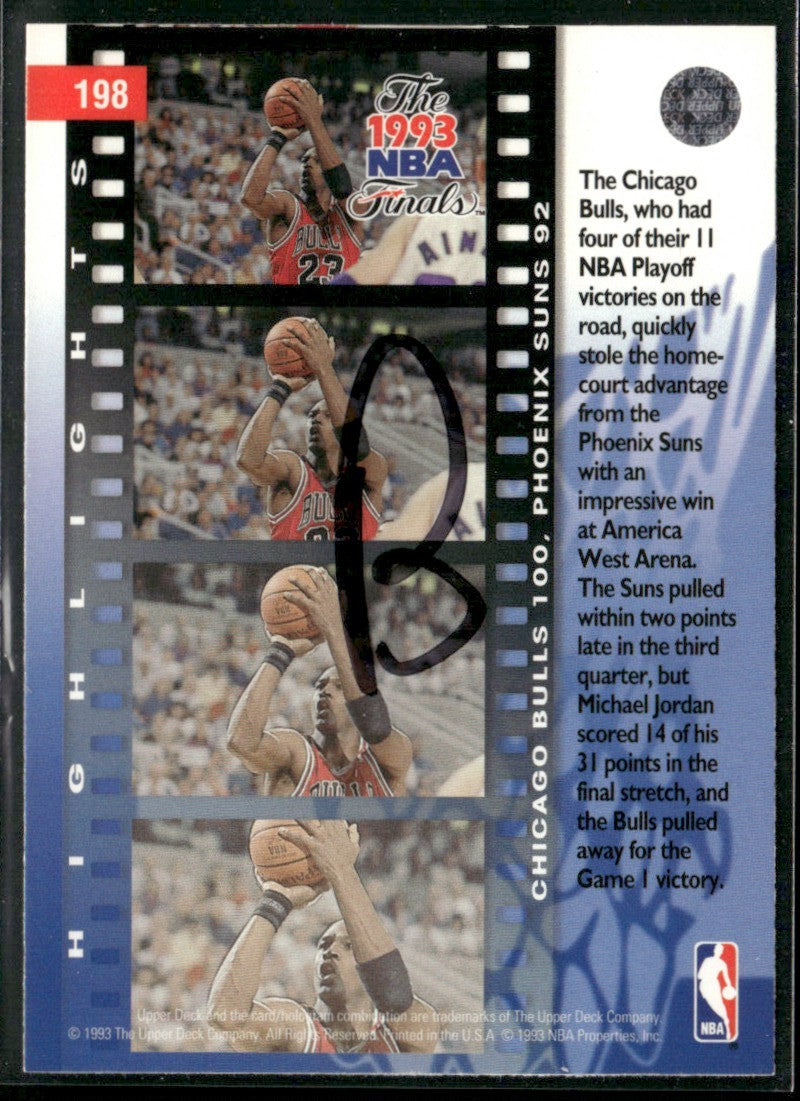 Michael Jordan 1993 Upper Deck #198 Chicago Bulls