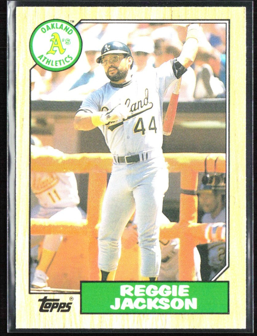 Reggie Jackson 1987 Topps Traded #52T Oakland Athletics
