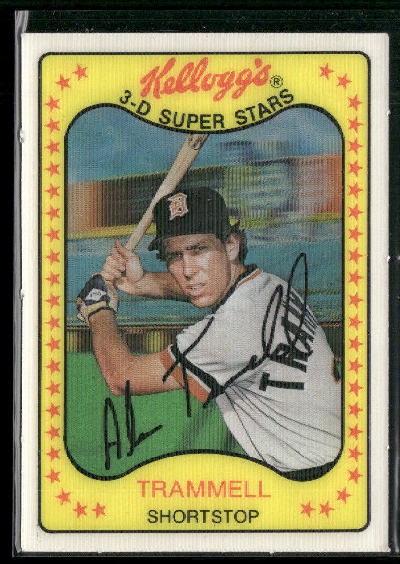 Alan Trammell 1981 Kellogg's 3-D Super Stars #51 Detroit Tigers