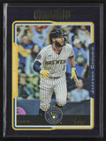 Jackson Chourio 2025 Topps Archives 2005 Black Foilboard #268 Milwaukee Brewers