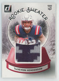 TreVeyon Henderson 2025 Donruss Rookie RC Sweater #SWE-THN New England Patriots