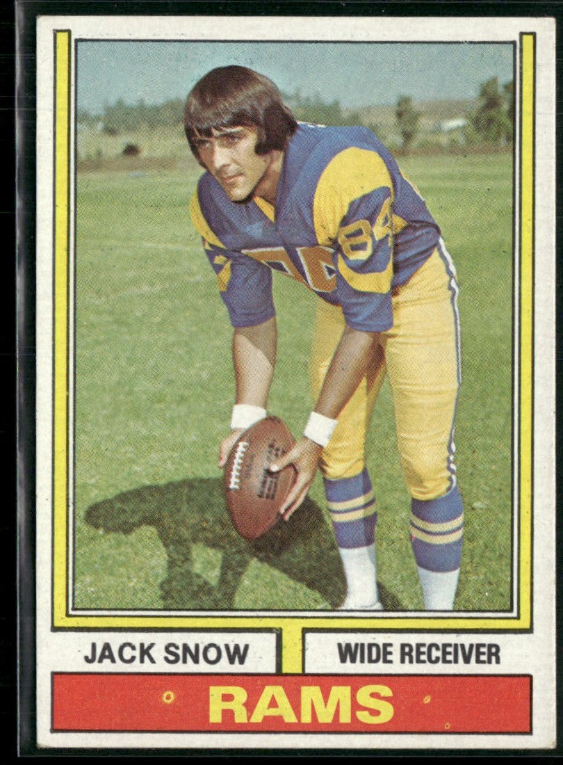Jack Snow 1974 Topps #83 Los Angeles Rams
