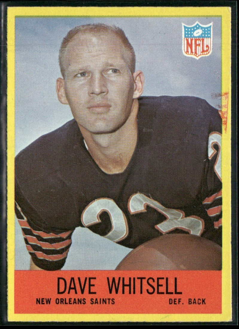 Dave Whitsell 1967 Philadelphia RC #130 New Orleans Saints