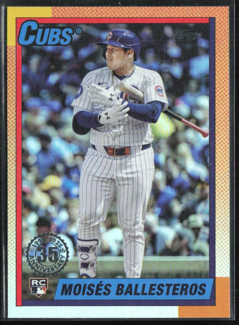 Moises Ballesteros 2025 Topps Update 1990 RC #U90-12 Chicago Cubs