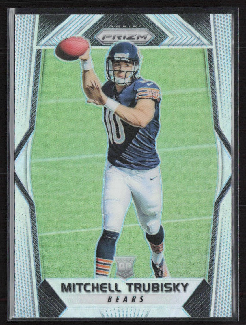 Mitchell Trubisky 2017 Panini Prizm Silver RC #209 Chicago Bears