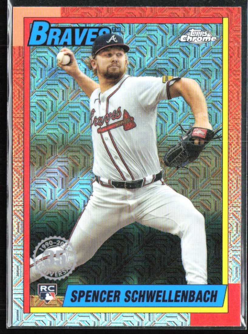 Spencer Schwellenbach 2025 Topps Chrome 1990 Silver Pack RC #T90C-60