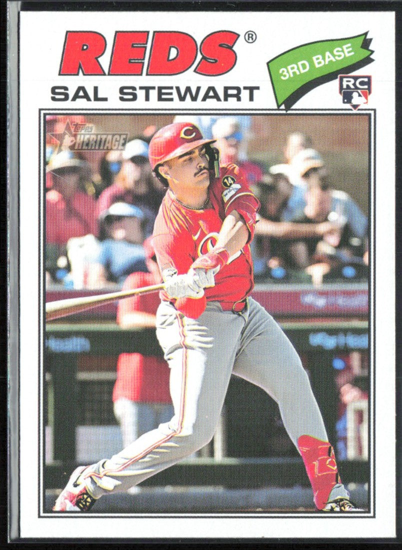 Sal Stewart 2026 Topps Heritage RC #221 Cincinnati Reds