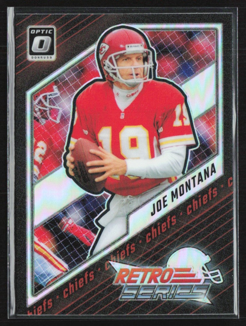 Joe Montana 2023 Donruss Optic Retro Series Silver Holo Prizm #16