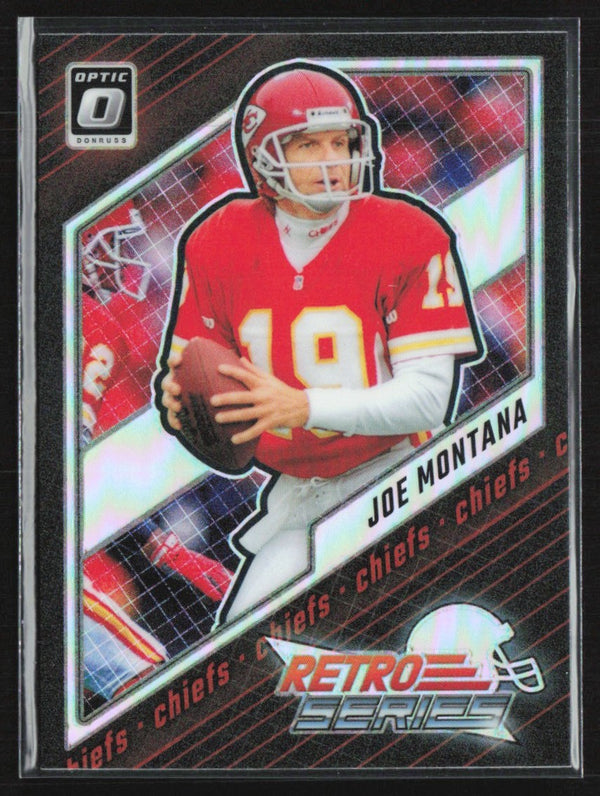 Joe Montana 2023 Donruss Optic Retro Series Silver Holo Prizm #16