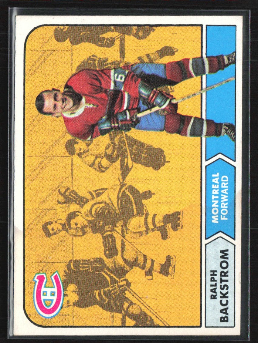 Ralph Backstrom 1968 Topps #60 Montreal Canadiens