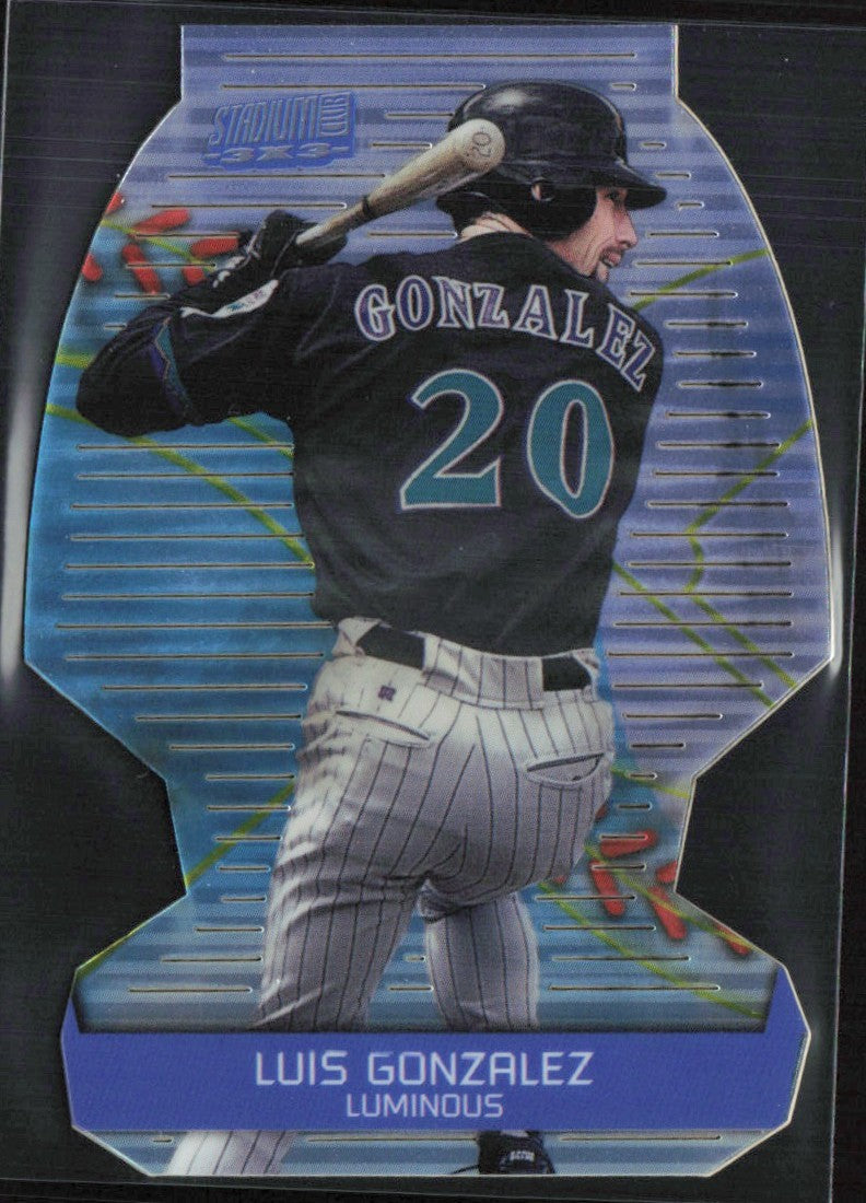 Luis Gonzalez 2000 Topps Stadium Club 3x3 #7B Arizona Diamondbacks