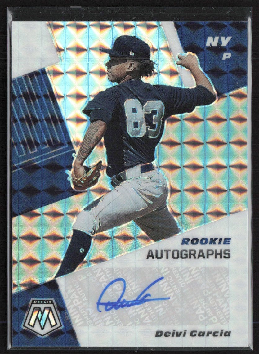Deivi Garcia 2021 Panini Mosaic RC AUTO #RAM-DG New York Yankees