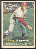 Saul Rogovin 1957 Topps #129 Philadelphia Phillies