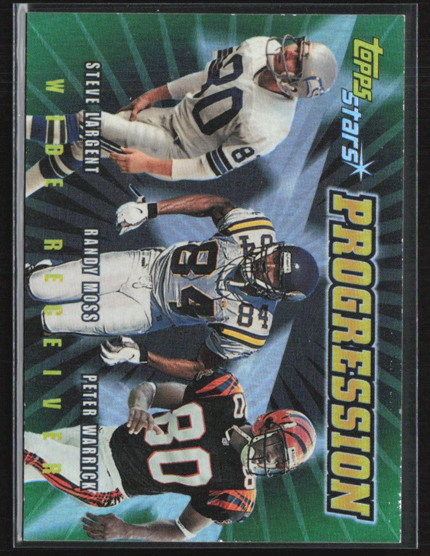 Steve Largent/Randy Moss/Peter Warrick 2000 Topps Stars Progression #P4