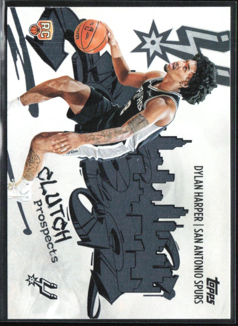 Dylan Harper 2025 Topps Clutch City Prospects RC #CC-2 San Antonio Spurs