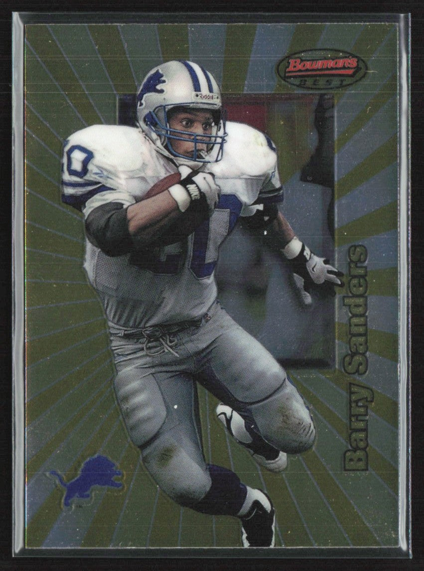 Barry Sanders 1998 Bowman's Best #100 Detroit Lions