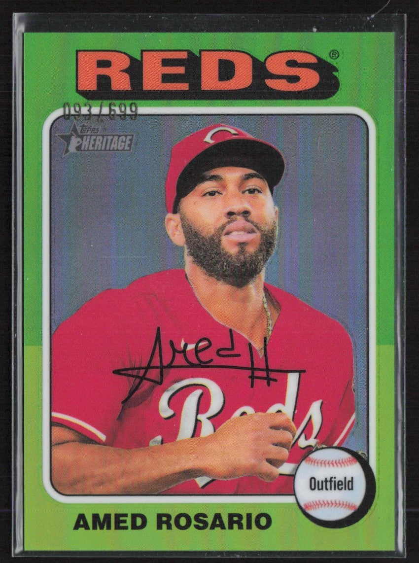 Amed Rosario 2024 Topps Heritage Chrome /699 #593 Cincinnati Reds
