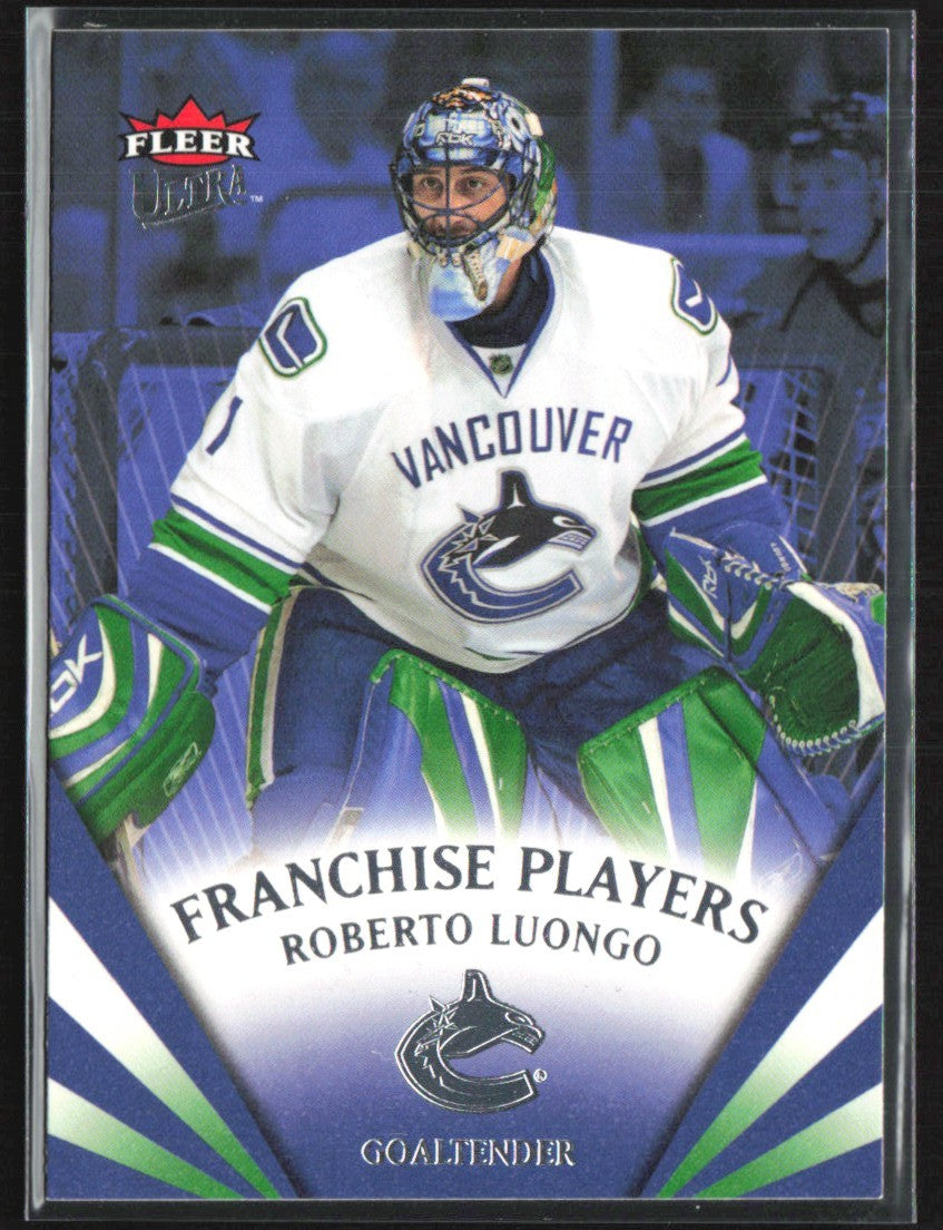 Roberto Luongo 2008 Fleer Ultra Franchise Players #FP3 Vancouver Canucks