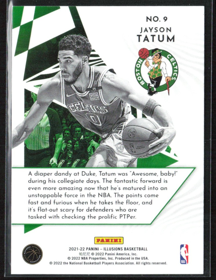 Jayson Tatum 2021 Panini Illusions Amazing #9 Boston Celtics