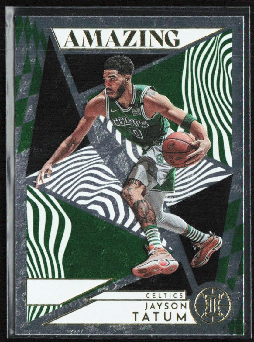 Jayson Tatum 2021 Panini Illusions Amazing #9 Boston Celtics