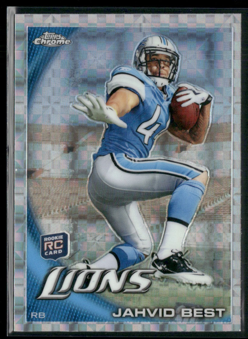 Jahvid Best 2010 Topps Chrome X-Fractor RC #C3 Detroit Lions