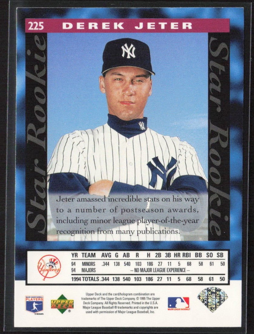 Derek Jeter 1995 Upper Deck RC #225 New York Yankees