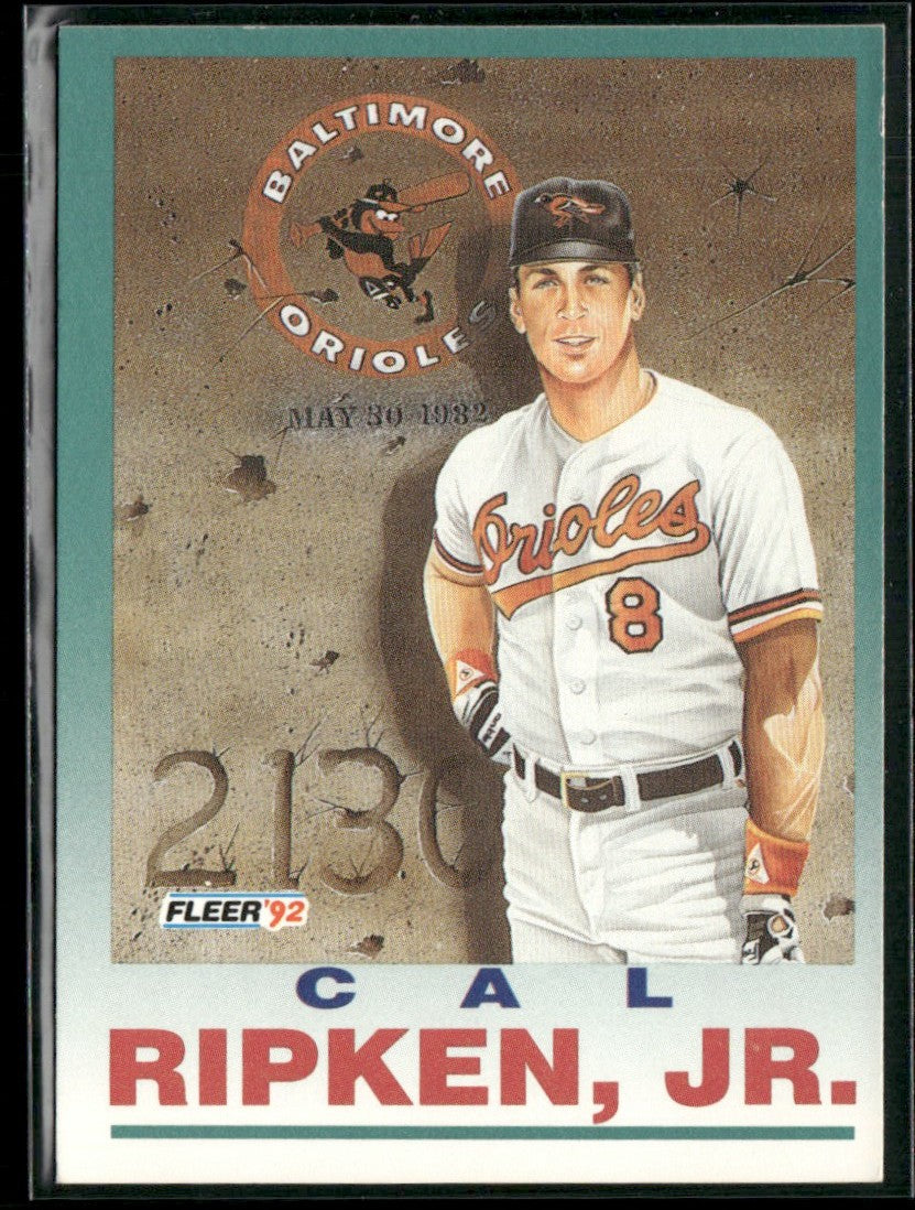 Cal Ripken, Jr. 1992 Fleer #711 Baltimore Orioles