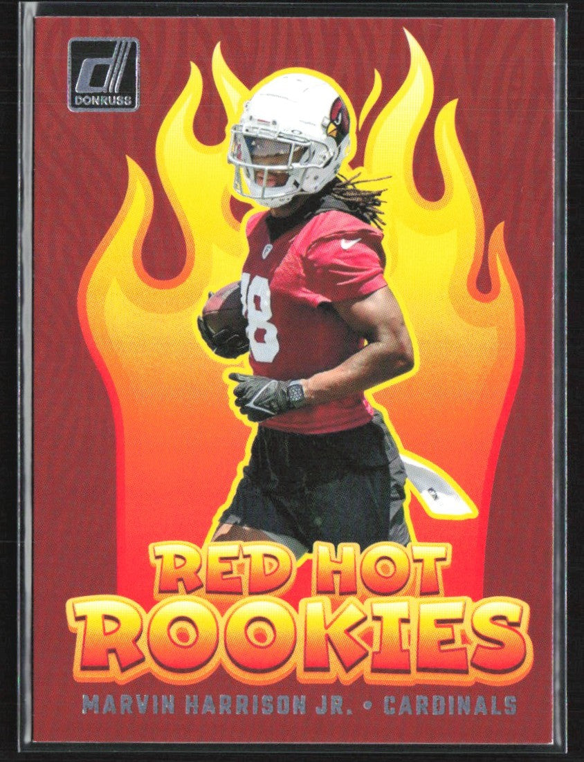 Marvin Harrison Jr. 2024 Donruss Red Hot Rookies RC #RHR-MJJ Arizona Cardinals