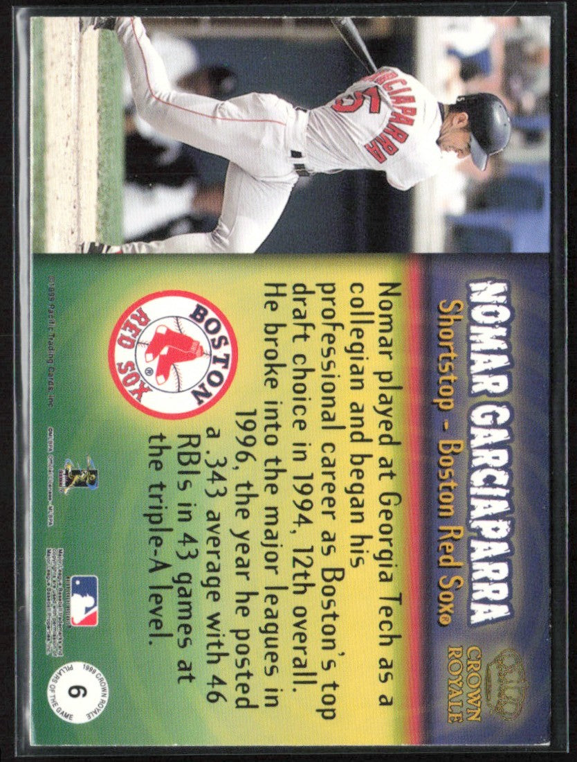 Nomar Garciaparra 1999 Crown Royale Pillars of the Game #6 Boston Red Sox